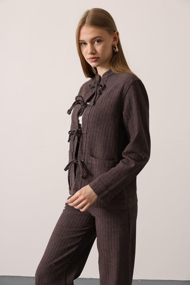 Conjunto Minimal Chic de 2 Piezas – Sueter y Pantalón Ancho