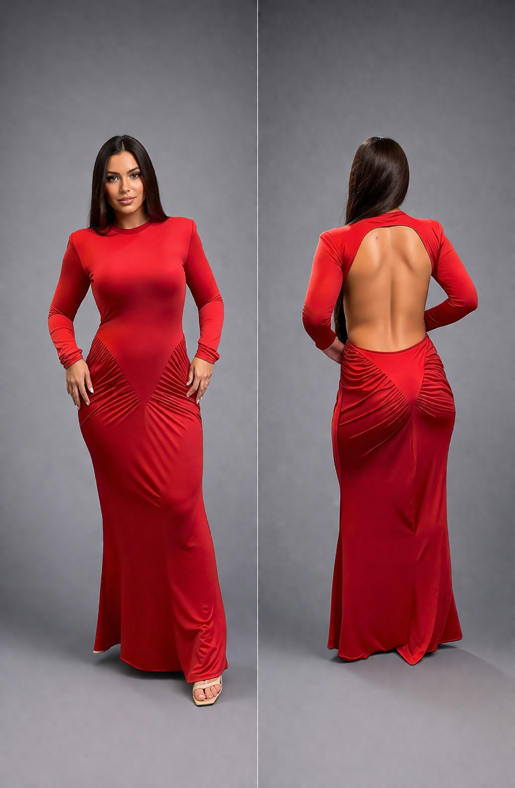 Vestido Rouge Éclat